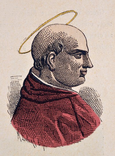 Paavi Marcel Ierin muotokuva (Marcellus tai Marcello I) (308-309) tekijältä Italian School