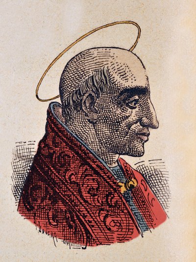 Paavi Marcellinin muotokuva (Marcellinus tai Marcellino) (296-304) tekijältä Italian School