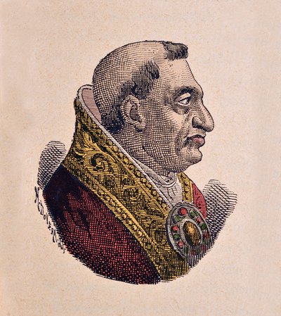 Paavi Paavali II:n muotokuva (Paolo, Paulus) (1464-1471) tekijältä Italian School