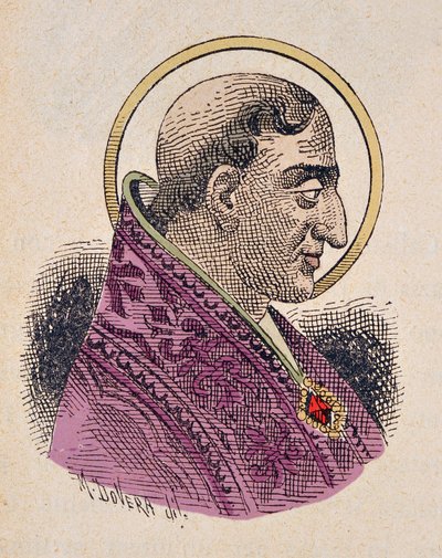 Paavi Urbainin muotokuva (Urban tai Urbanus tai Urbano I) Ier (222-230) tekijältä Italian School