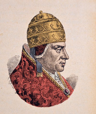 Paavi Urbain VI:n muotokuva (Urban tai Urbanus tai Urbano) (1378-1389) tekijältä Italian School