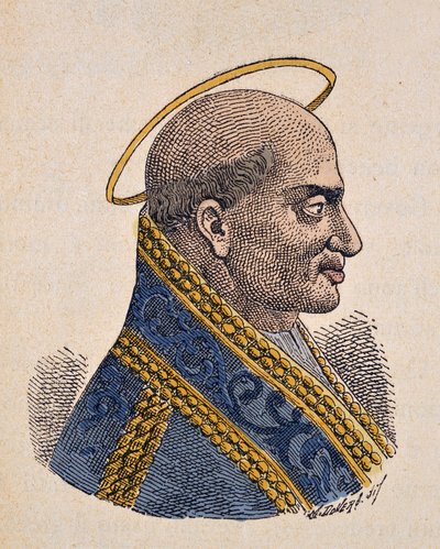Paavi Zephyrinin muotokuva (Zephyrinus tai Zefirino tai Zefferino) (199-217) tekijältä Italian School