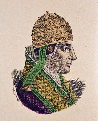 Paavi Pyhän Selestiinus V:n muotokuva (1294) tekijältä Italian School