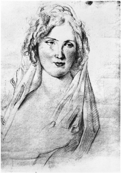 Muotokuva oletettu Angela Pietragruasta, kreivitär Simonettasta, ranskalaisen kirjailijan Stendhalin rakastajattaresta, hänen ollessaan Italiassa syyskuun 1811 ja 1815 välisenä aikana tekijältä Italian School