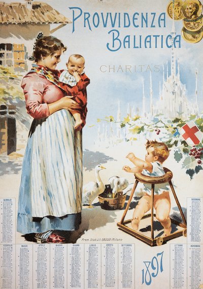 Apua sairaanhoitajille, Charitas, kalenteri tekijältä Italian School