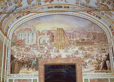 Obeliskin poistaminen Neron sirkuksesta tekijältä Italian School