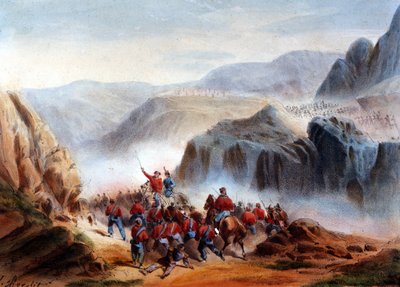 Risorgimento: Calatafimin taistelu Sisiliassa Giuseppe Garibaldin (1807-1882), Tuhannen ja kahden Sisilian kuningaskunnan armeijan välillä tekijältä Italian School