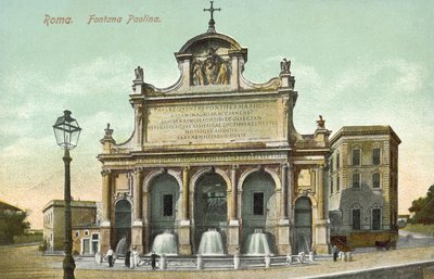 Rooma, Italia, Fontana Paolina (värilitra). tekijältä Italian School