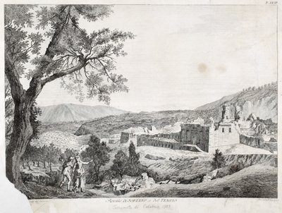 Soriano Calabron rauniot ja temppeli, Calabria, 1783 tekijältä Italian School