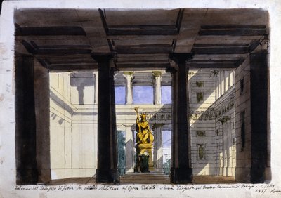 Lavastus "Poliuto", kaupunginteatteri, Faenza, 1857 tekijältä Italian School