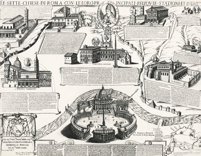 Seitsemän Rooman kirkkoa, Aleksanteri VII:n (paavi 1655-1667) muotokuva, Italia tekijältä Italian School