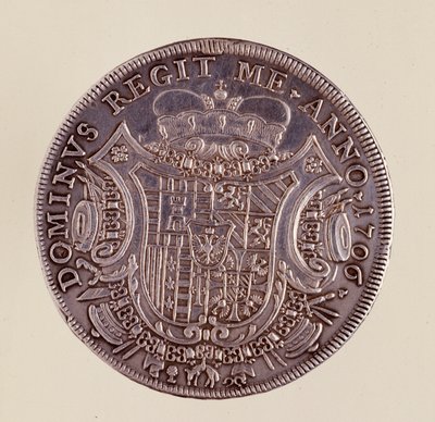 Hopeakolikko (taaleri) Napolista: Cesare Michelangelo d