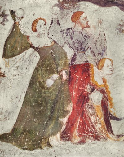 Lumipallosota linnan ulkopuolella, n.1400 (75562:n yksityiskohta) tekijältä Italian School