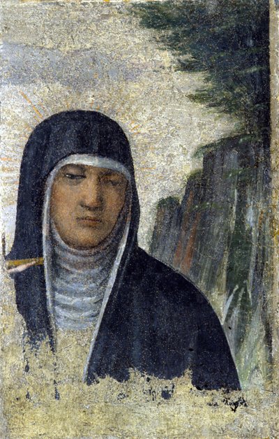 St. Claire. Klaratarikunnan perustaja (katso Assisi tekijältä Italian School