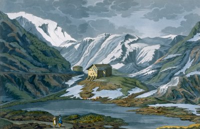 Sveitsi: St. Bernardin hoitopaikka Alpeilla. tekijältä Italian School