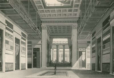 Cassia-talon atrium sellaisena kuin se oli (syväpaino) tekijältä Italian School
