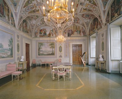 Yleisöhuone, Matteo Rossellin (1578-1650) vuonna 1623 maalaamia freskoja tekijältä Italian School