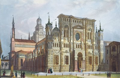 Charterhouse lähellä Paviaa näköalasta Milanoon ja sen ympäristöön tekijältä Italian School