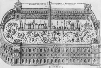 Circus Maximus Roomassa, noin 1600 tekijältä Italian School
