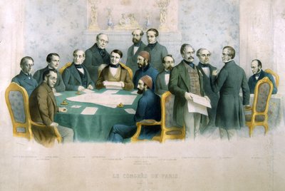 Pariisin kongressi, maaliskuu 1856, kuva Italian historiasta tekijältä Italian School
