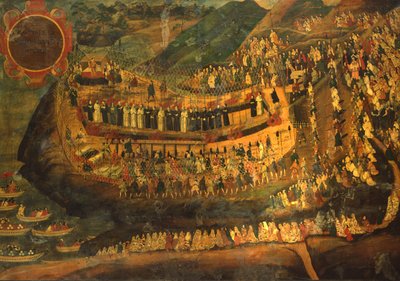 Nagasakin 52 marttyyrin suuri marttyyrikuolema (1622) tekijältä Italian School