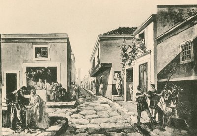 Pensile-parvekkeen talo sellaisena kuin se oli (syväpaino) tekijältä Italian School
