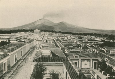 Pompejin panoraama sellaisena kuin se oli (syväpaino) tekijältä Italian School