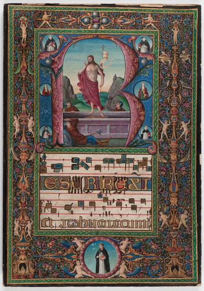 The Resurrection, Pohjois-Italia, n. 1500 (tempera vellum) tekijältä Italian School