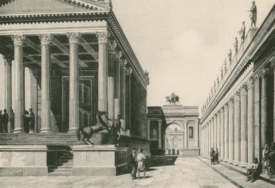 Joven temppeli ja Neron kaari sellaisena kuin ne olivat (syväpaino) tekijältä Italian School