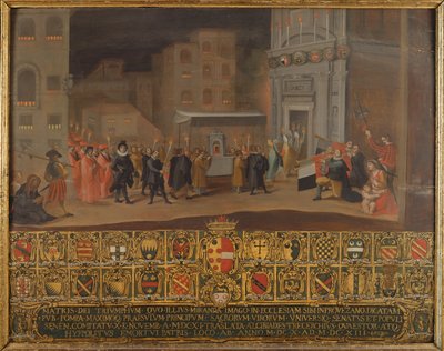 Provenzanon Madonnan jäänteiden käännös, 1610 tekijältä Italian School