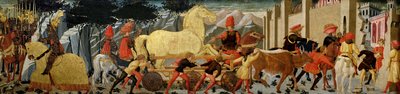 Troijan hevonen (öljy paneelissa) tekijältä Italian School