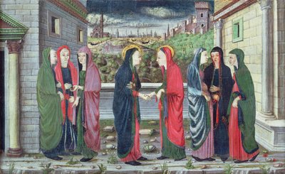 Visitation (predellan osasto), Veneto, n. 1480 tekijältä Italian School