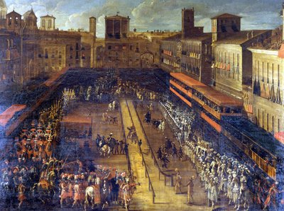 Tattarijoute Piazza Navonalla (Rooma) 25.2.1634. tekijältä Italian School