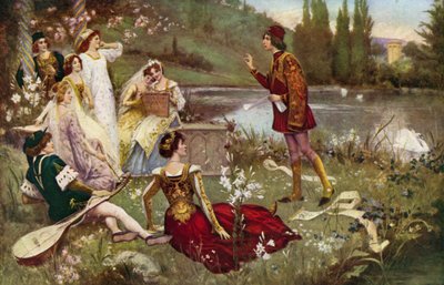 Huonekalut ja erilaiset esineet 1100- ja 1300-luvuilta tekijältä Italian School