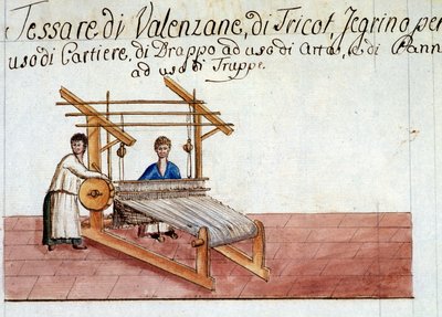 Villan kudonta. 1807 Milanon valtionarkisto tekijältä Italian School