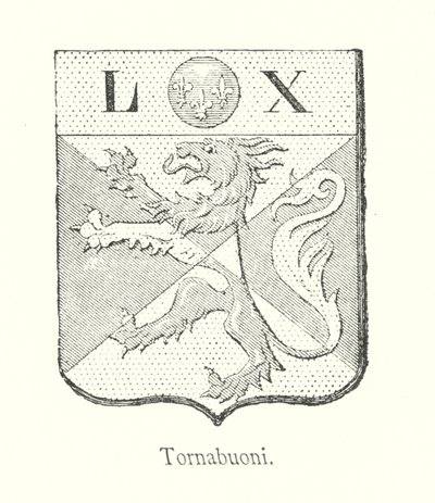Tornabuoni (kaiverrus) tekijältä Italian School