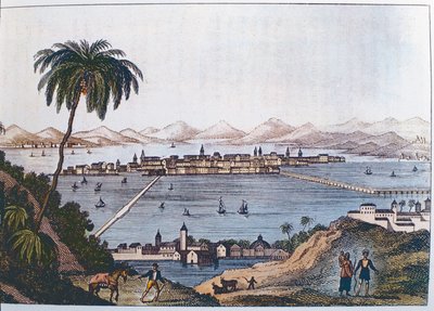 Näkymä Mexico Cityyn, 1714 tekijältä Italian School
