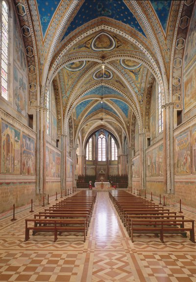 Näkymä Yläkirkon sisätiloihin tekijältä Italian School