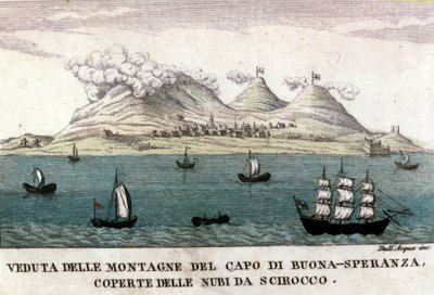 Näkymät Cape of Good Esperancen vuorille tekijältä Italian School
