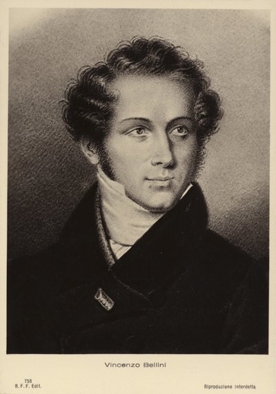 Vincenzo Bellini, italialainen oopperasäveltäjä (1801-1835) tekijältä Italian School
