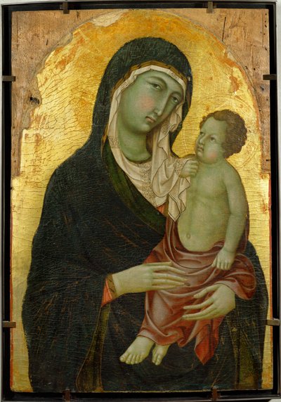 Neitsyt Maria ja Jeesus-lapsi. Kultahionta ... tekijältä Italian School
