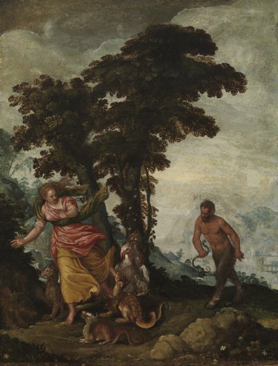 Vicen tavoittelema hyve, n. 1570-1600 (öljy kankaalle) tekijältä Italian School