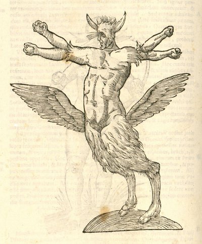 kuva Monsterista Aldrovandis History of Monsters -julkaisusta 1642 tekijältä Italian School