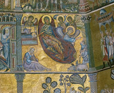 Kristuksen syntymä (mosaiikki) tekijältä Italian school