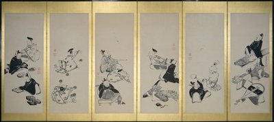 Kolmekymmentäkuusi kuolematonta runoilijaa, 1798 tekijältä Ito Jakuchu