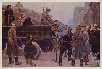Venäjän kenraalien pidätys helmikuun 1917 vallankumouksen aikana tekijältä Ivan Alexeyevich (after) Vladimirov