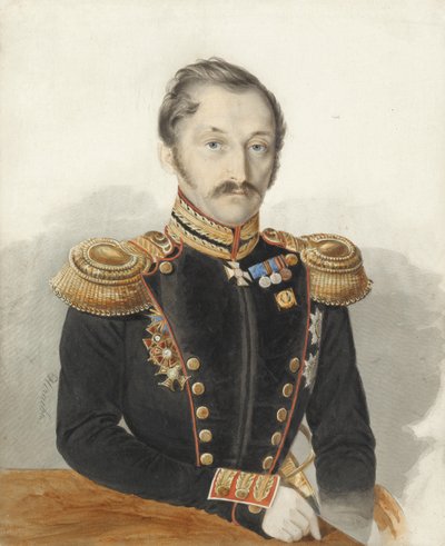 Kenraali Aleksanteri Danilovitšin ohrakonttorin muotokuva 1818-1861 tekijältä Ivan Alexeyevich Nechayev
