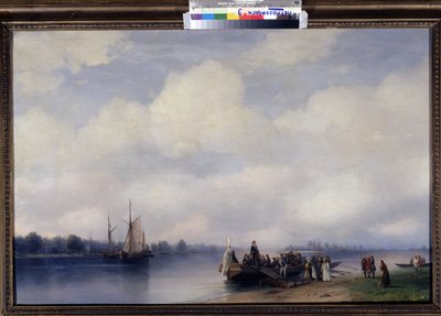 Pietari Suuren (tai Venäjän Pietari I:n) saapuminen tekijältä Ivan Konstantinovich Aivazovsky