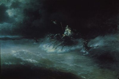 Poseidonit matkustavat meren yli, 1894 tekijältä Ivan Konstantinovich Aivazovsky