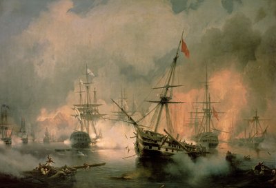 Navarinon taistelu, 20. lokakuuta 1827 tekijältä Ivan Konstantinovich Aivazovsky